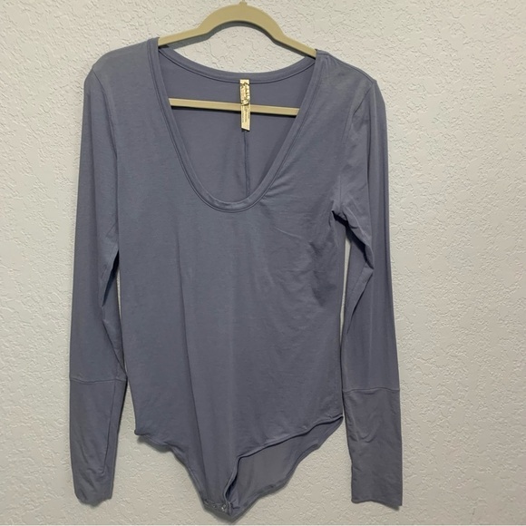Intimately Free People Scoop Neck Long Sleeve Bodysuit - Picture 1 of 6